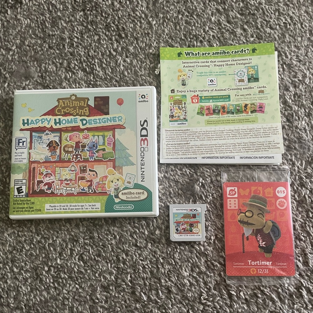 Animal Crossing: Happy Home Designer for Nintendo 3DS with Amiibo card
